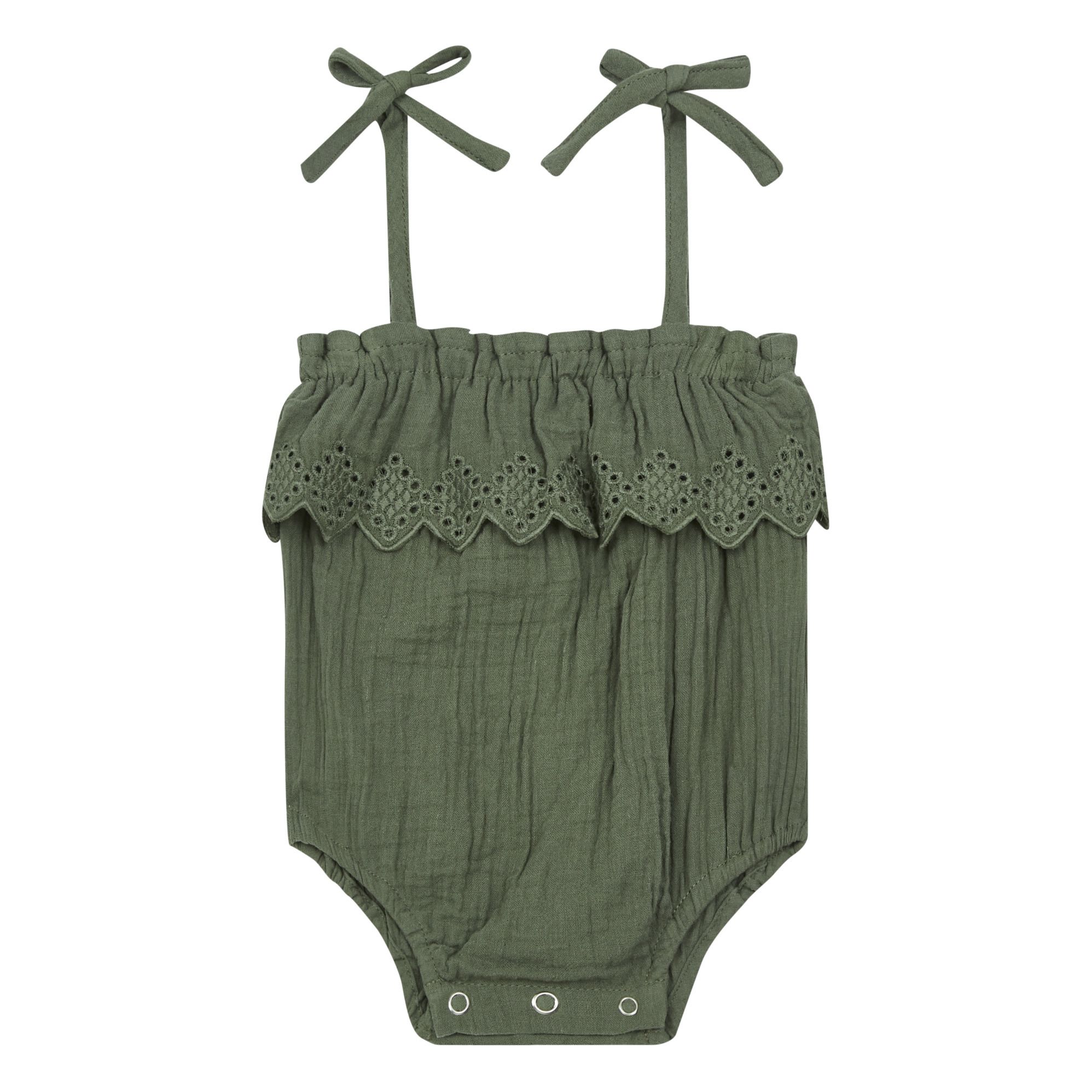 Rylee + Cru - Barboteuse Ruche - Fille - Vert kaki