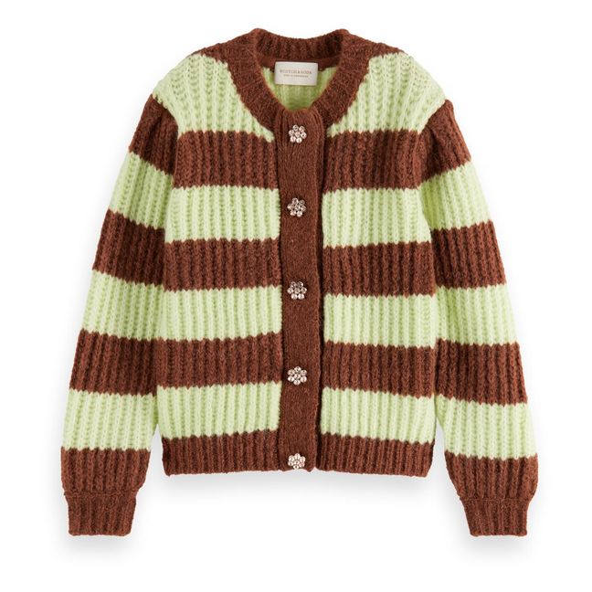Pull Gilet Rayé Tu Fashion Pour Femme - Taille 8, Violet, Viscose - Occasion Très Bon état