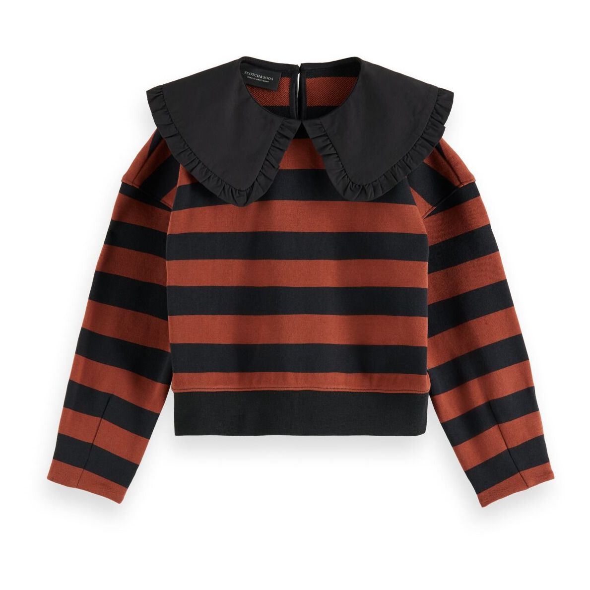 Striped Sweatshirt  Terracotta- Product image n°0