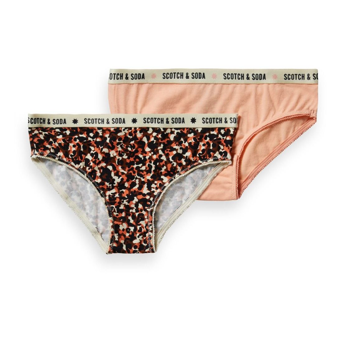 Scotch & Soda - Lot 2 Culottes Coton Bio - Fille - Rose