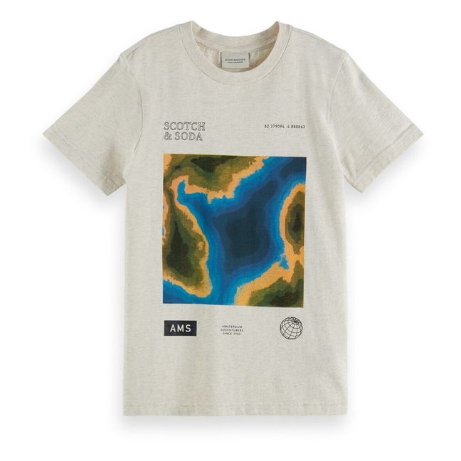 T-Shirt Ozean Bio-Baumwolle Grigio chiné chiaro