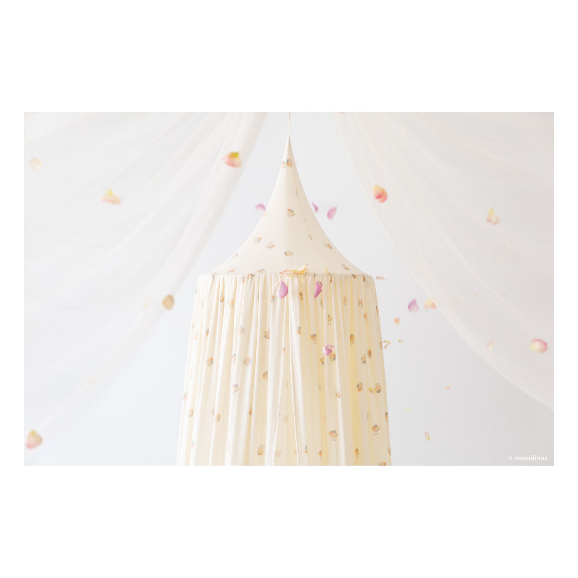 Amour Organic Cotton Bed Canopy Cream- Product image n°1