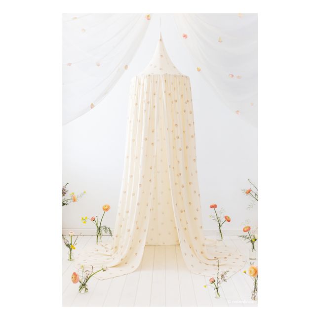 Amour Organic Cotton Bed Canopy Cremefarben