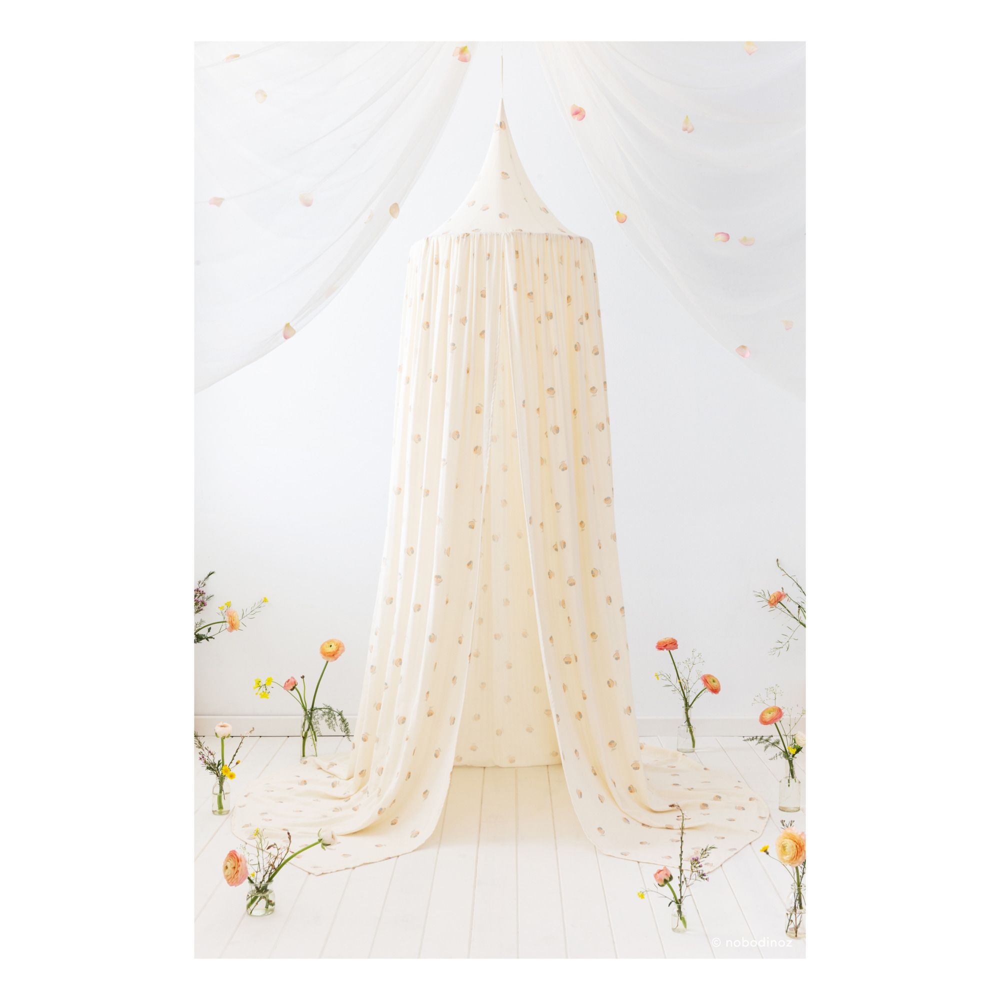 Amour Organic Cotton Bed Canopy Cream- Product image n°2