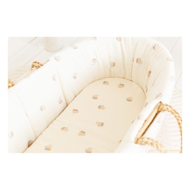Organic Cotton Fitted Sheet for Melody Moses Basket | Cream
