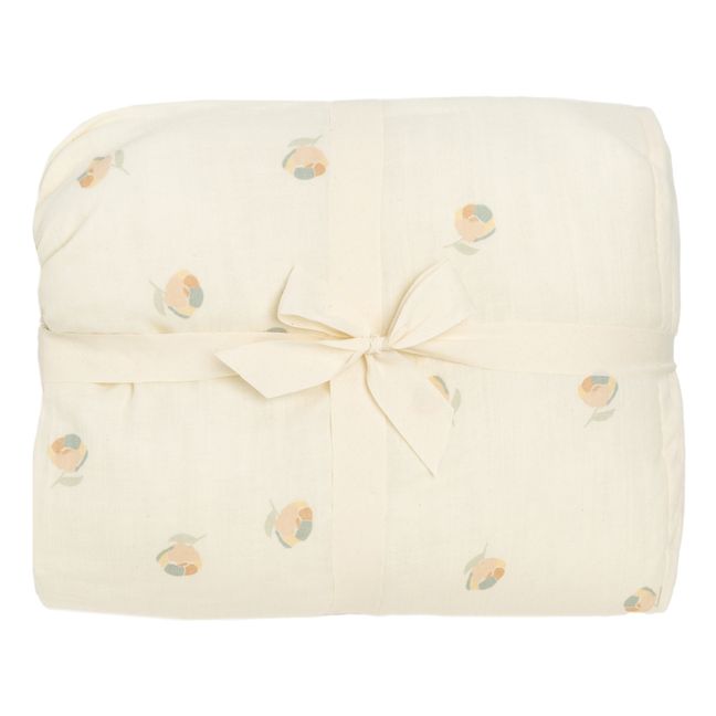 Organic Cotton Quilted Linen for Moses Basket | Cream