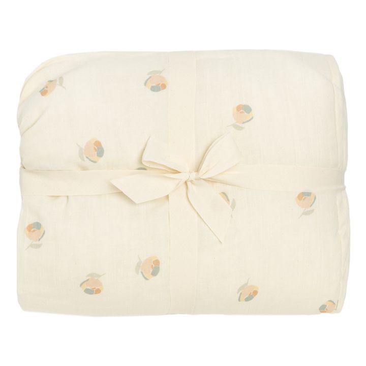Nobodinoz Organic Cotton Quilted Linen for Moses Basket Cream