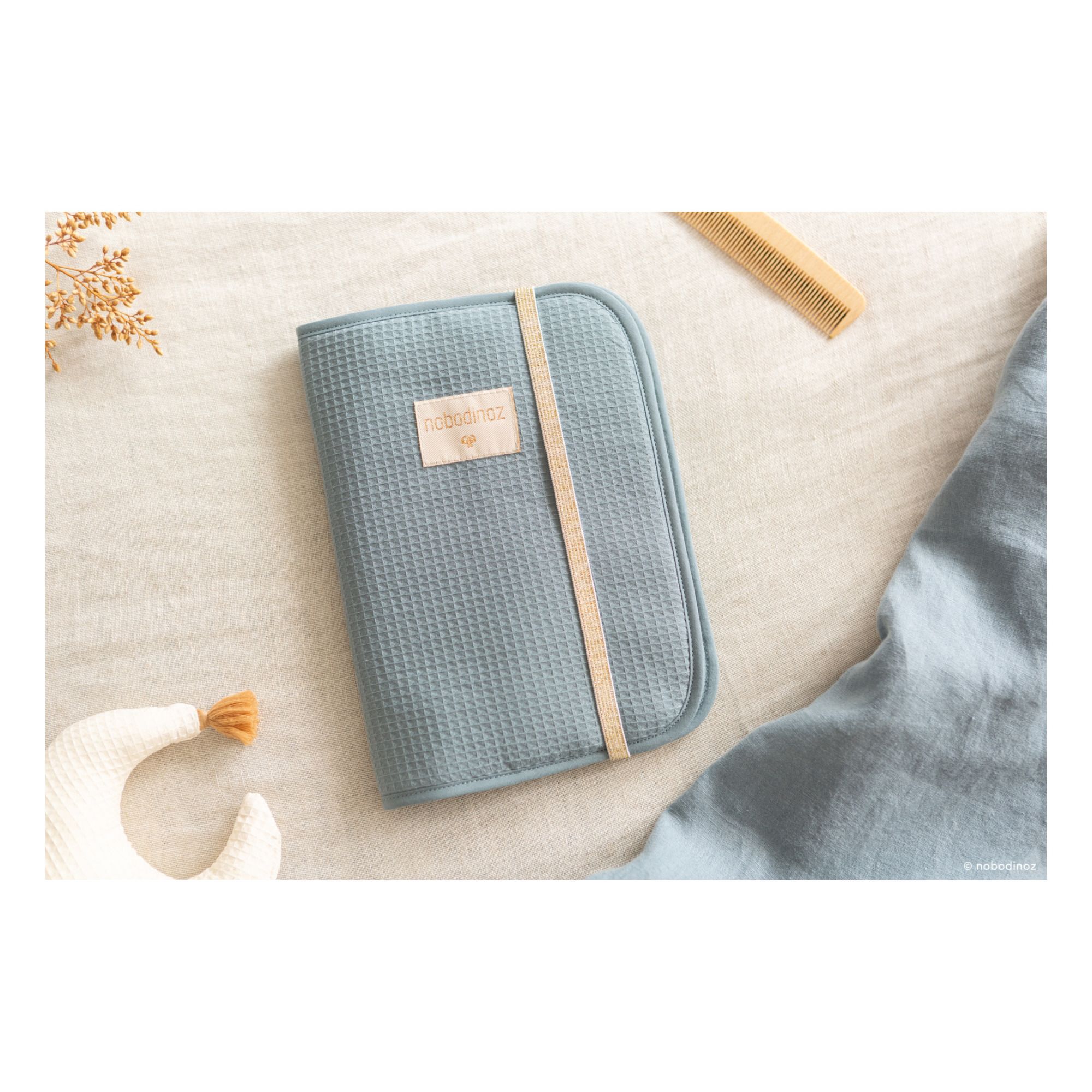 Poema Organic Cotton Health Book Cover Blue- Product image n°1