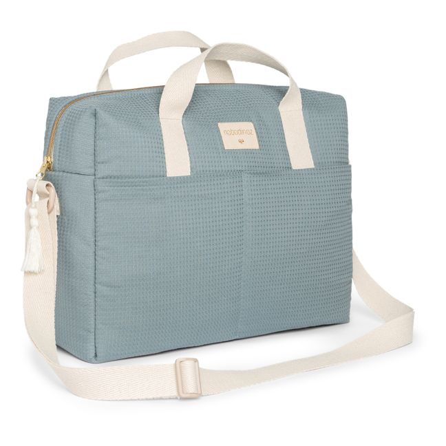 Sac à langer Gala en coton bio | Bleu