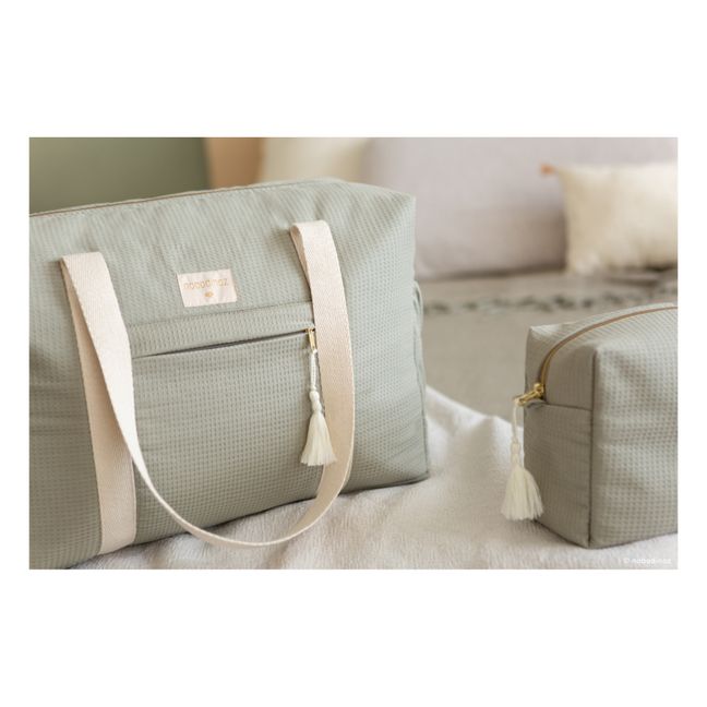 Bolso de maternidad Opéra en algodón orgánico | Salvia