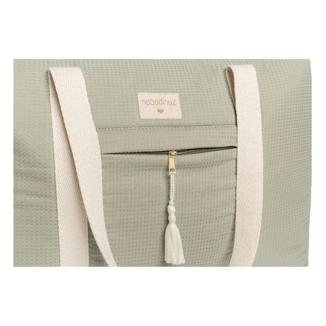 Bolso de maternidad Opéra en algodón orgánico | Salvia