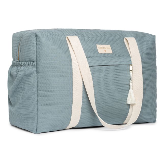 Bolso de maternidad Opéra en algodón orgánico | Azul