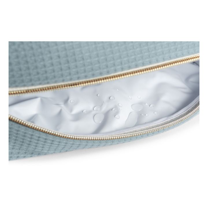 Neceser de baño Diva en algodón orgánico Azul- Imagen del producto n°6