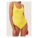 Annemarie Belted Swimsuit Lemon yellow- Miniature produit n°0