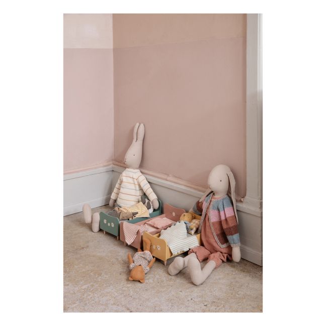 Mini Wooden Bed | Yellow