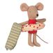 Kleine Mädchen-Maus mit ihrer Strandkabine- Miniatur produit n°2