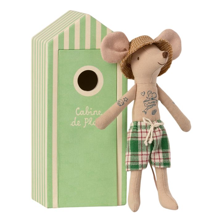 Papá ratón en su cabina de playa - Imagen del producto n°0