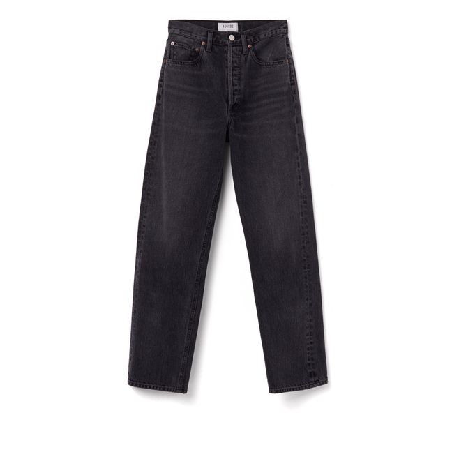 Organic Cotton 90's Pinch Waist Jeans | Black Tea