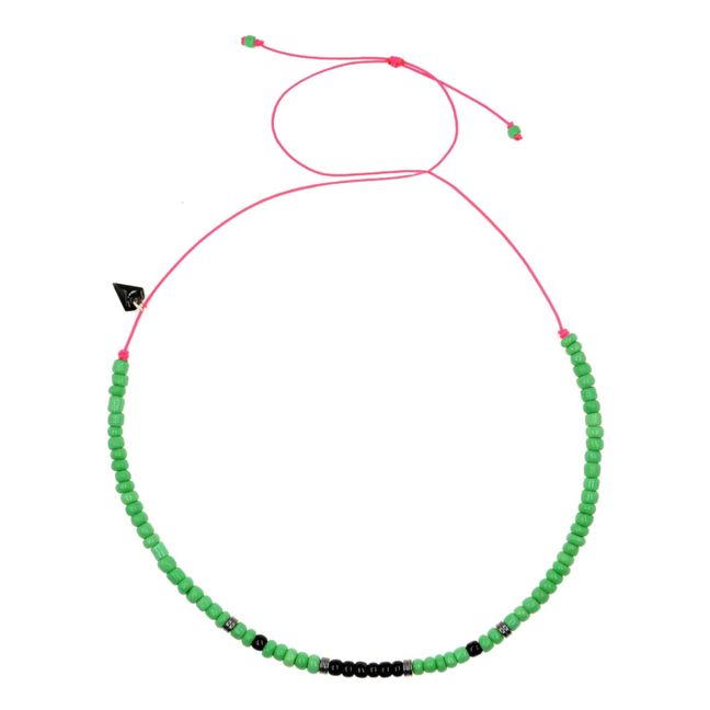 Green Puka Necklace  | Green