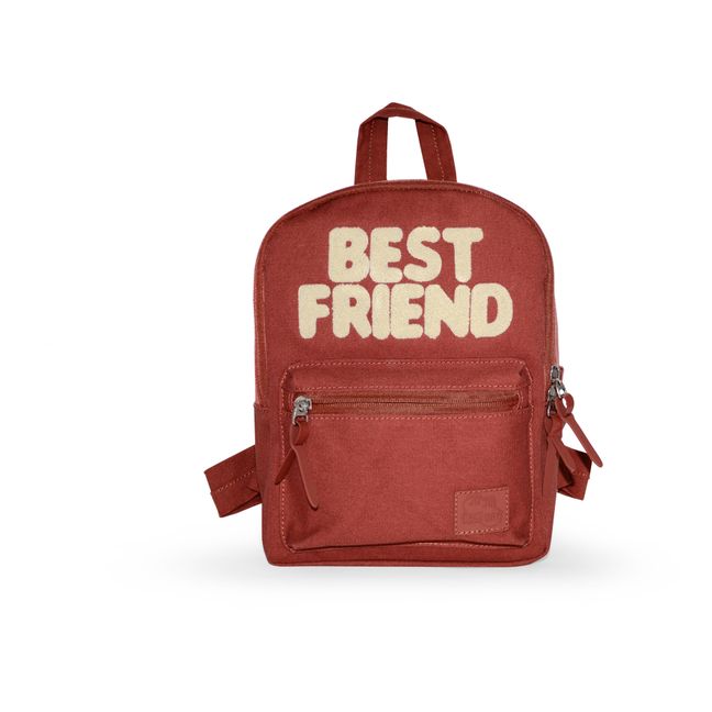 Best Friend Small Backpack Rosso mattone