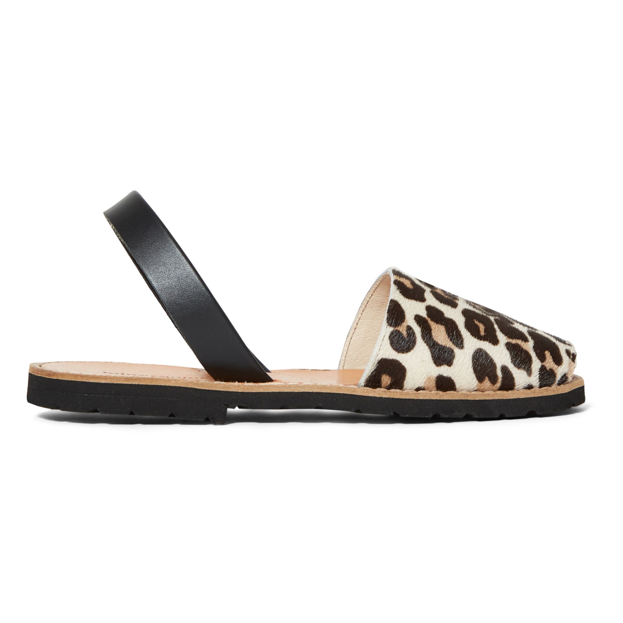 Sandalias Avarca de piel - Colección Adulto Leopardo Minorquines Calzado  Adulto