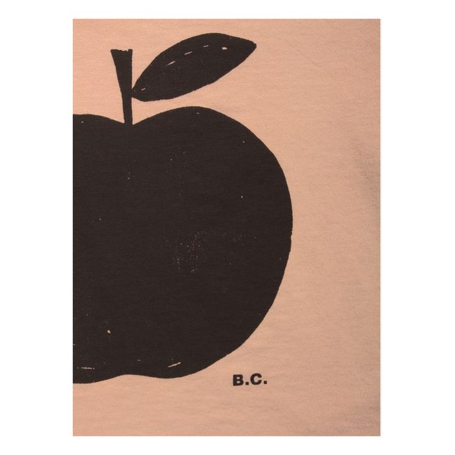 T-Shirt Bio-Baumwolle Apfel - Kollektion Iconic - Apricot