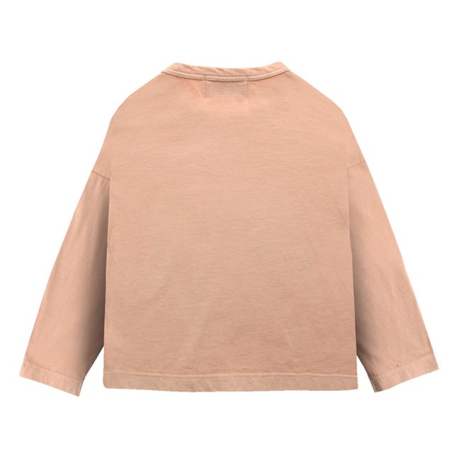 Camiseta algodón orgánico Manzana - Colección Iconic  | Albaricoque