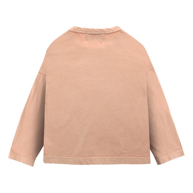 T-Shirt Coton Bio Pomme - Collection Iconic  | Abricot