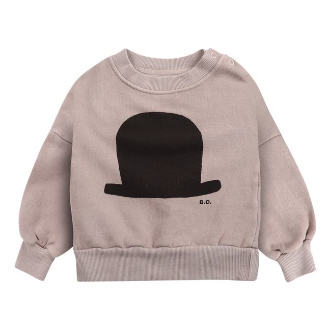 Organic Cotton Hat Sweatshirt - Iconic Collection - Beige