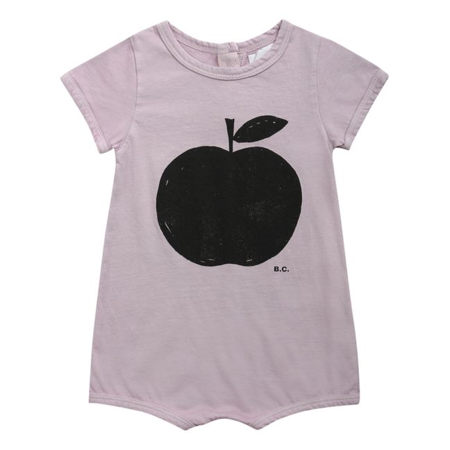 Organic Cotton Apple Playsuit - Iconic Collection  | Mauve