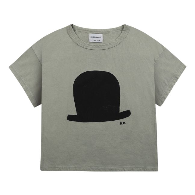 Organic Cotton Hat T-Shirt - Iconic Collection  | Sage