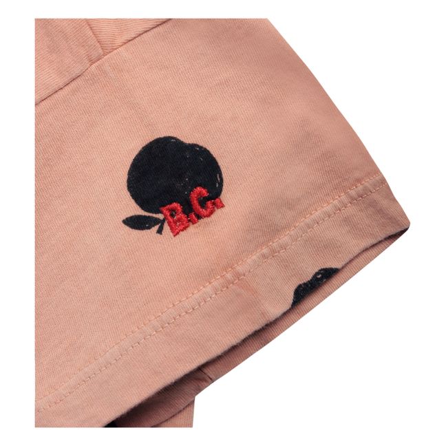 Camiseta algodón orgánico Manzanas - Colección Iconic  | Albaricoque