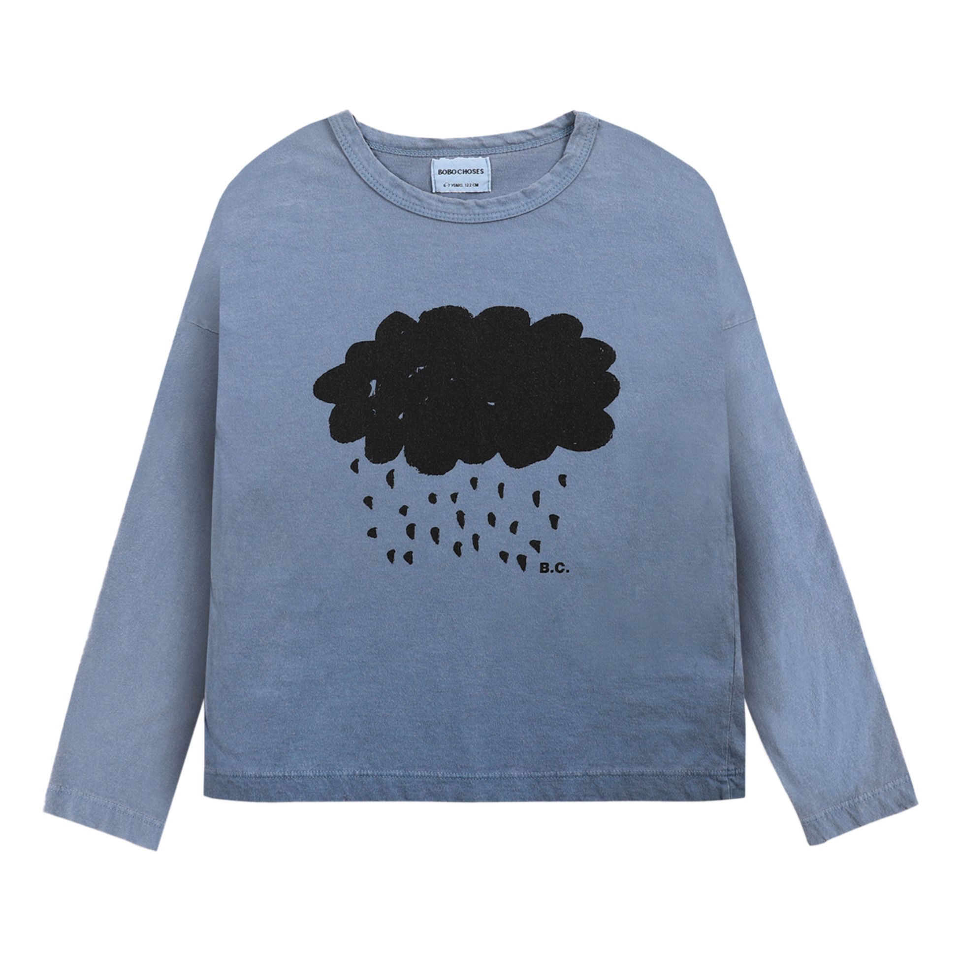 Bobo Choses - T-Shirt Coton Bio Nuage - Collection Iconic - - Fille - Bleu