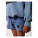 Shorts in spugna Cotone Bio Pommes - Collezione Iconic - Blu- Miniatura del prodotto n°3
