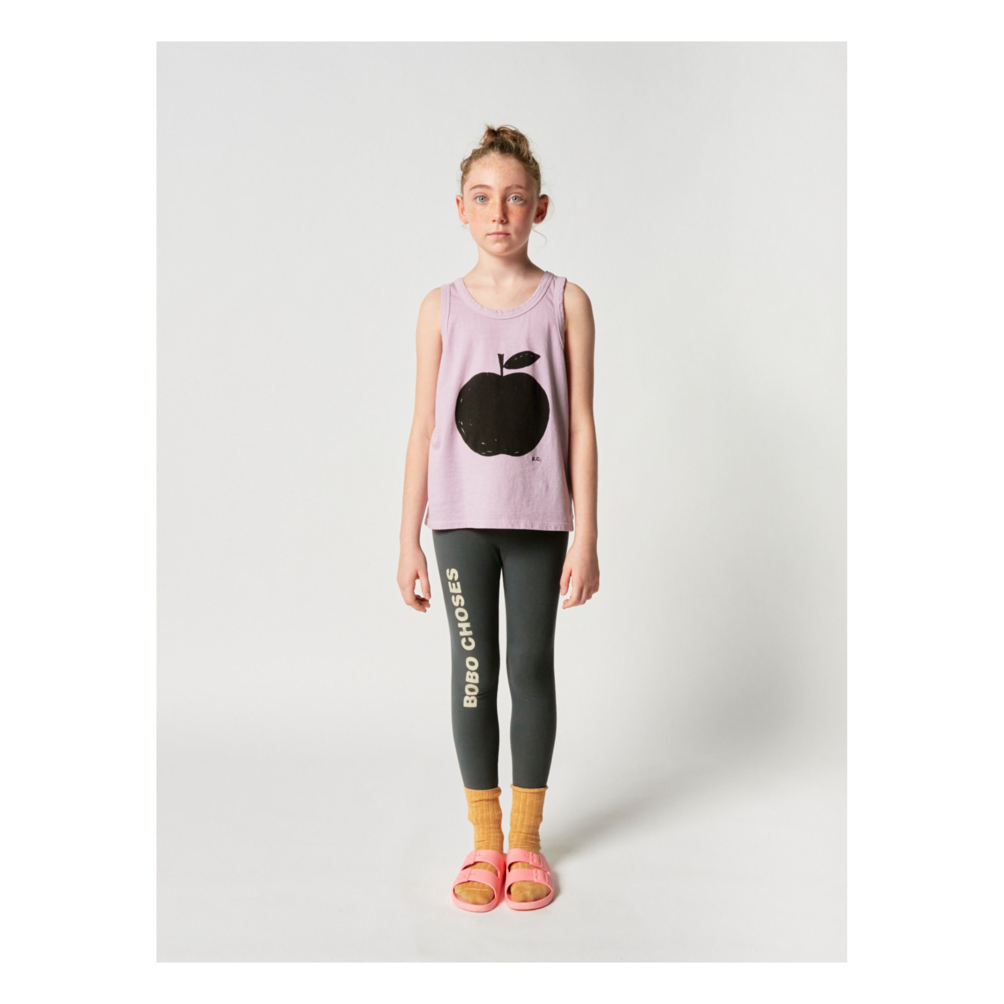 Organic Cotton Bobo Choses Leggings - Iconic Collection - Grey- Product image n°3