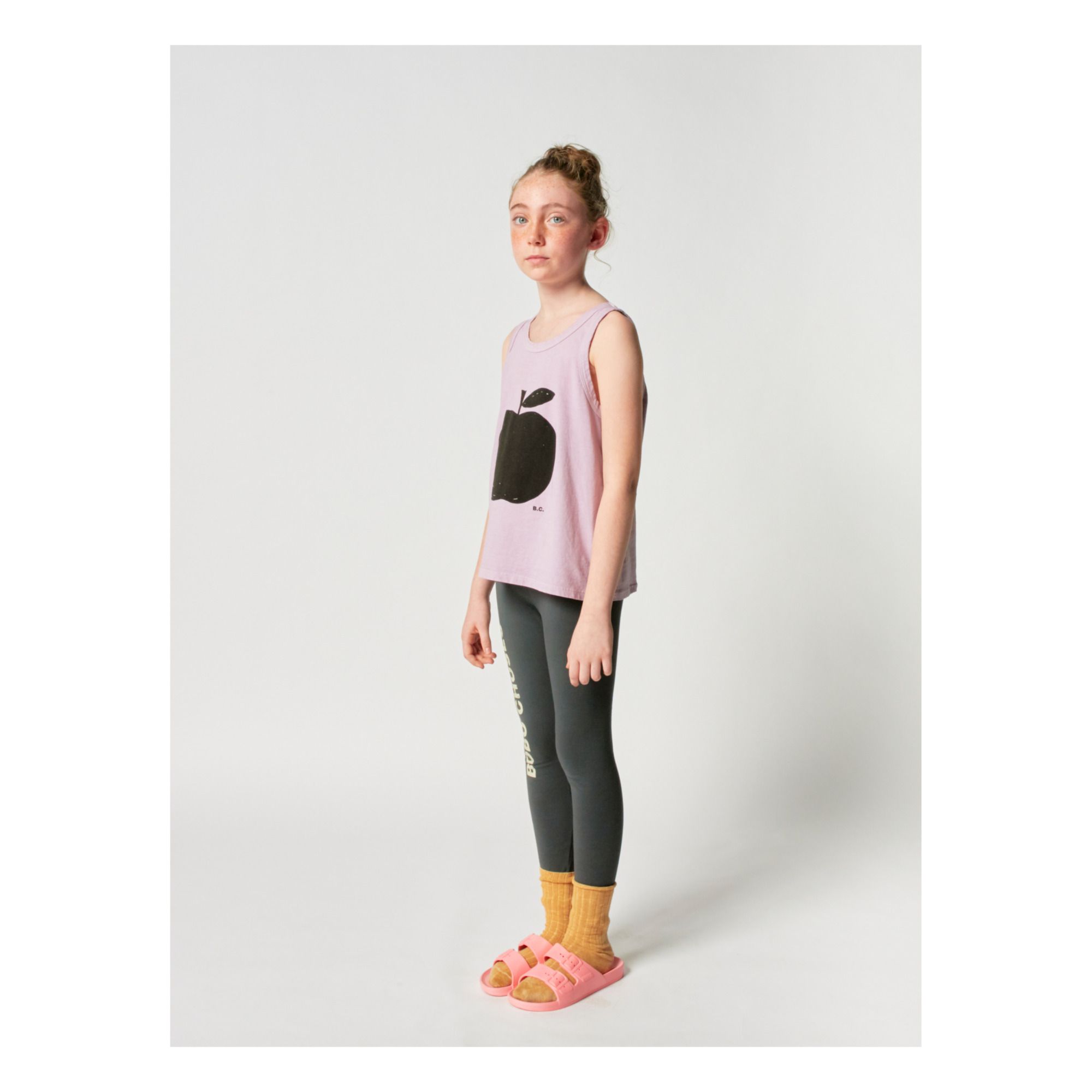 Organic Cotton Bobo Choses Leggings - Iconic Collection - Grey- Product image n°4