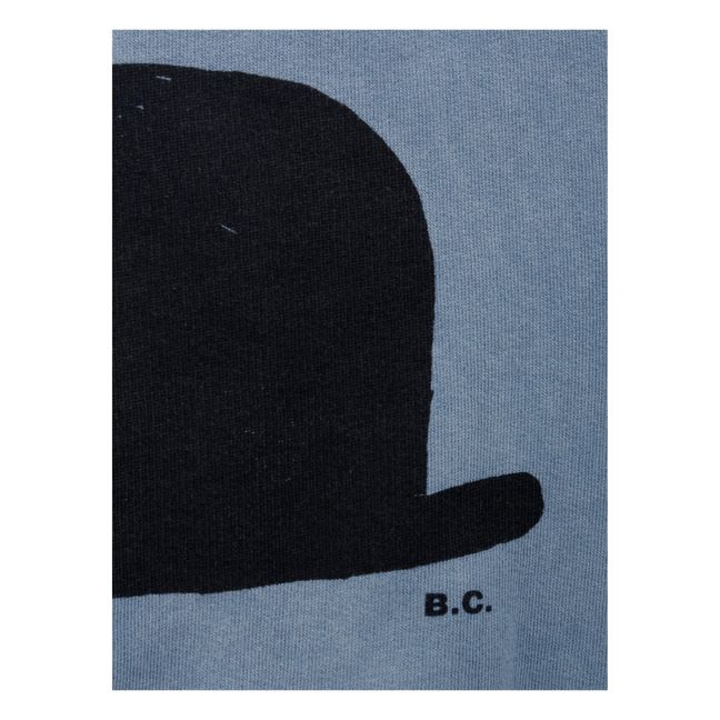  Sweat Coton Bio Chapeau - Collection Iconic - Bleu