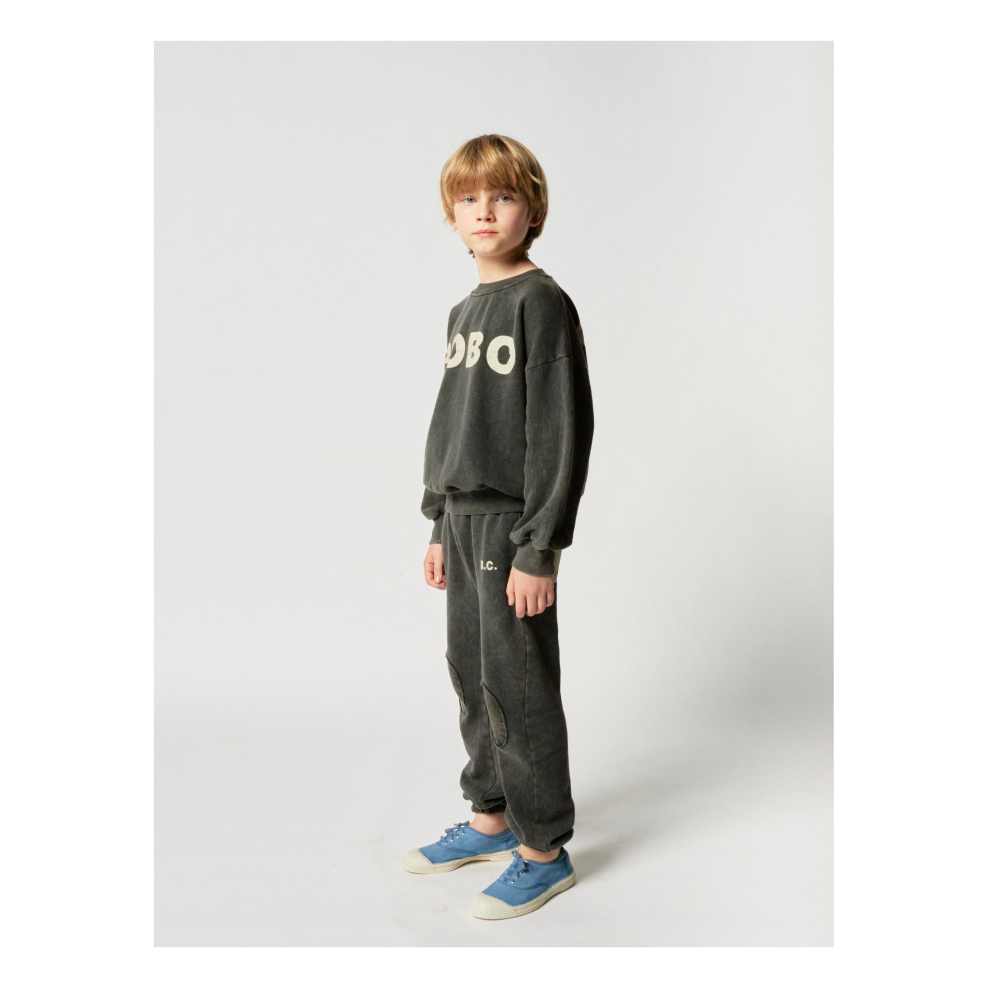 Organic Cotton Bobo Choses Sweatshirt - Iconic Collection - Grey- Product image n°4