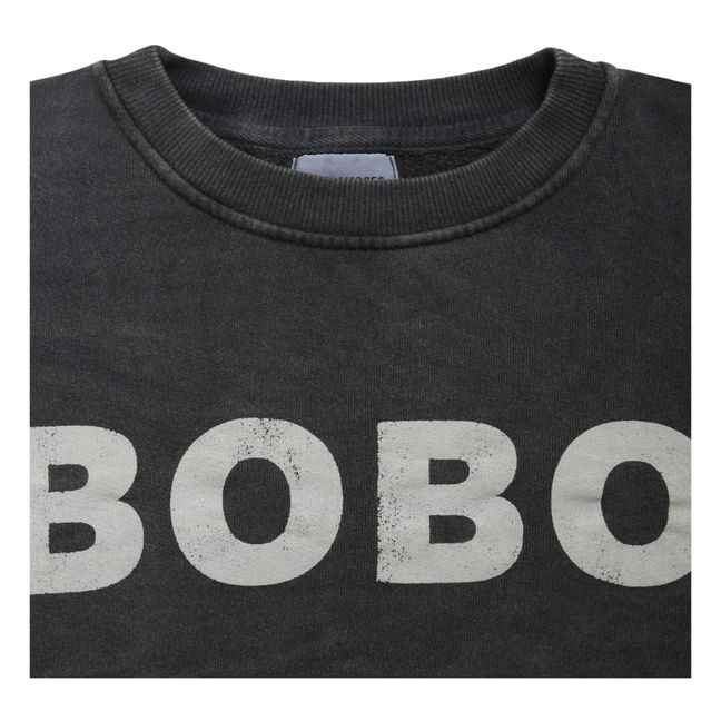 Sweatshirt Bio-Baumwolle Bobo Choses - Kollektion Iconic - Grau