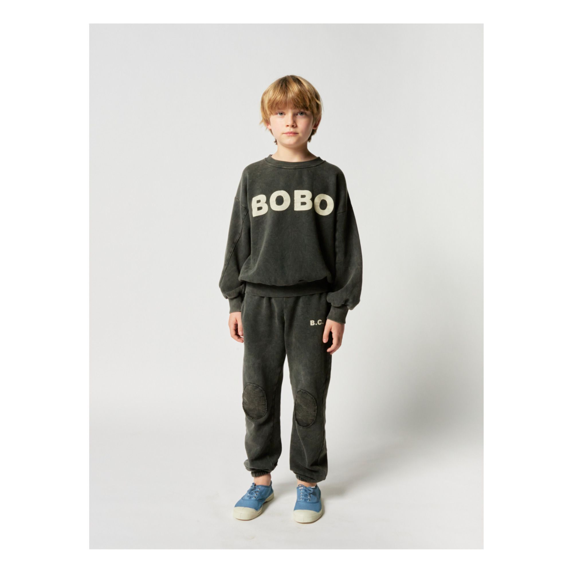 Jogger algodón orgánico Bobo Choses - Colección Iconic - Gris- Imagen del producto n°2