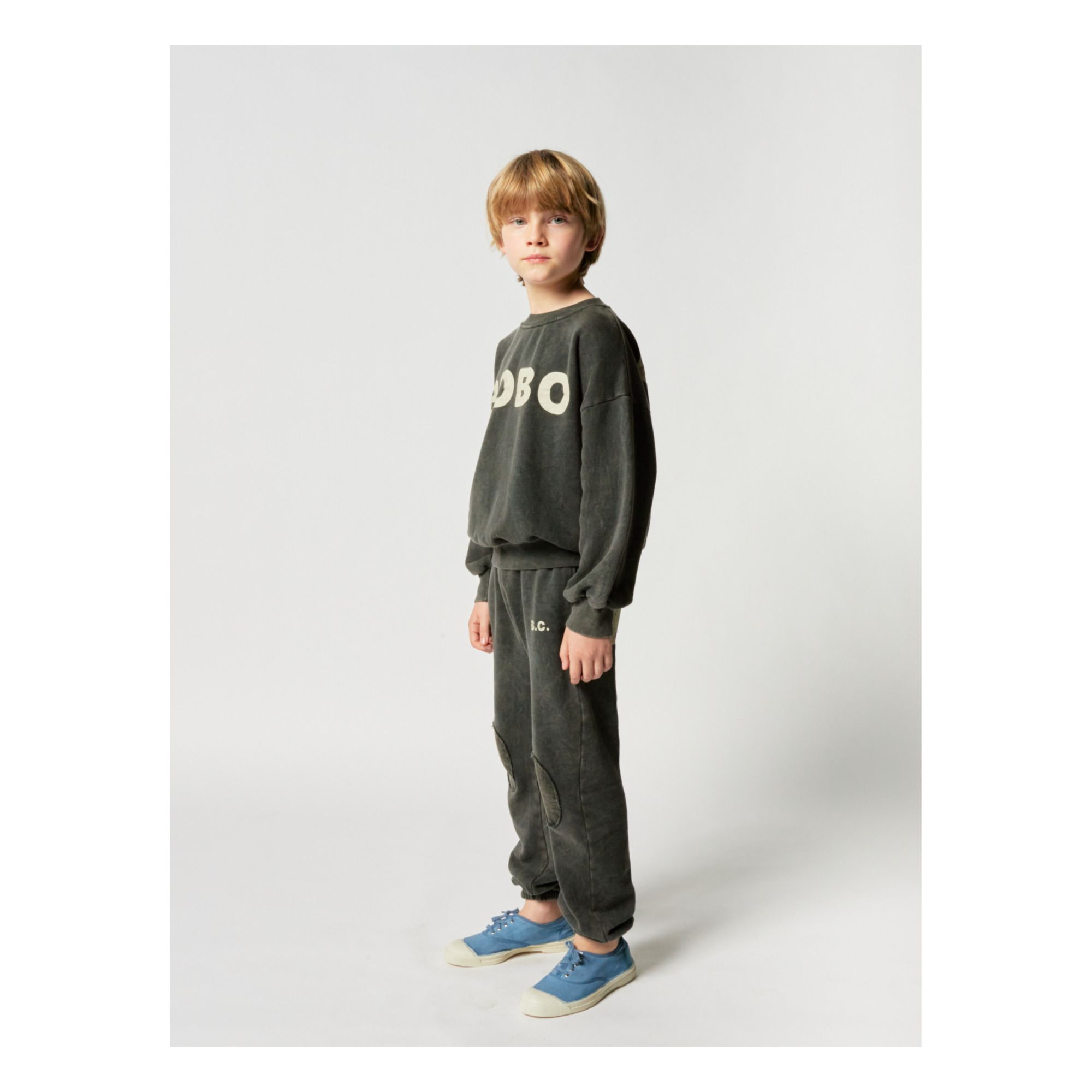 Organic Cotton Bobo Choses Joggers - Iconic Collection - Grey- Product image n°3