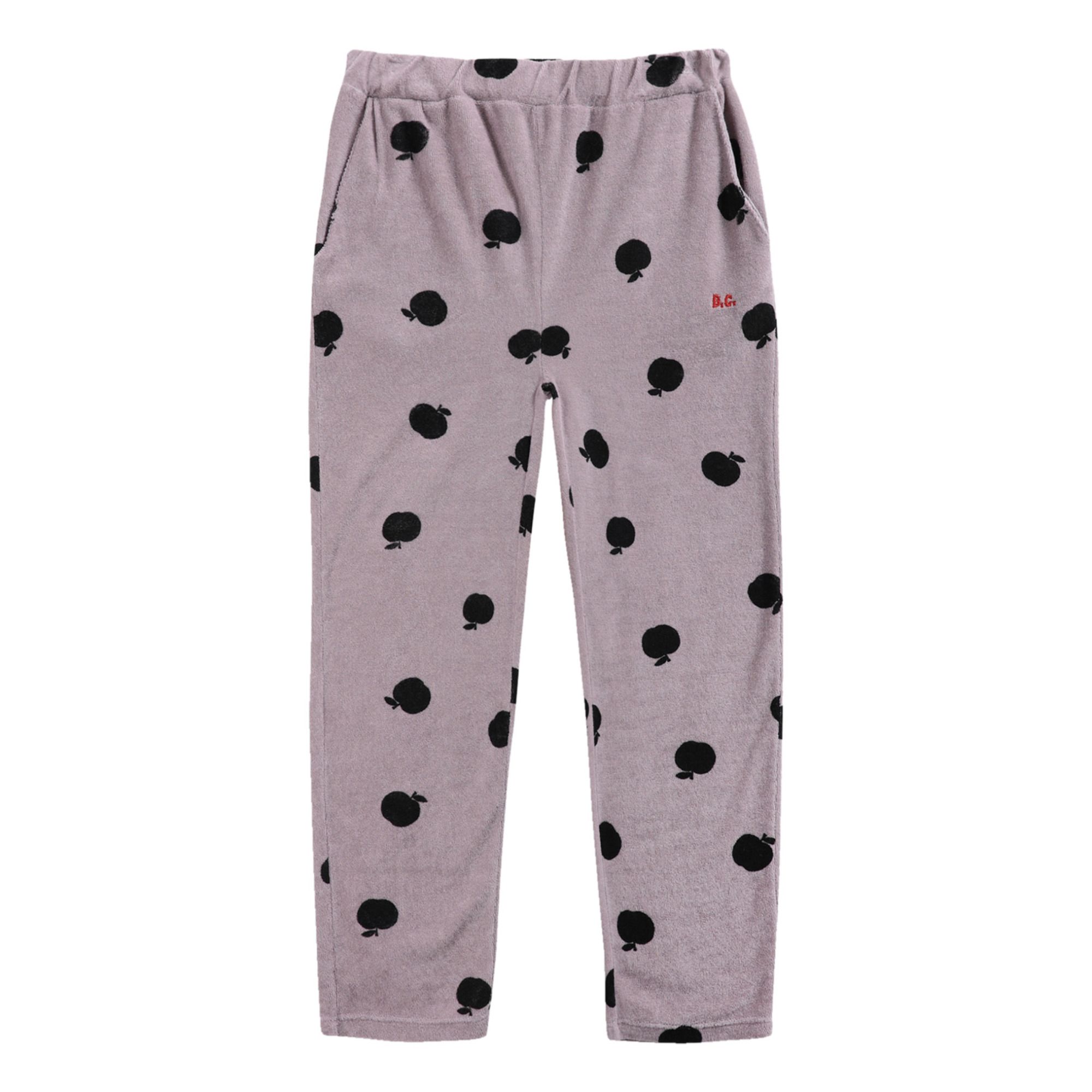Bobo Choses - Jogger Eponge Coton Bio Pommes - Collection Iocnic - - Fille - Mauve