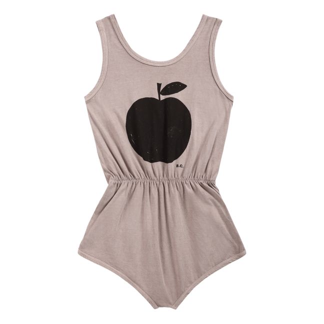 Organic Cotton Apple Playsuit - Iconic Collection - Beige