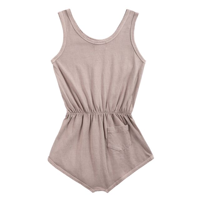 Organic Cotton Apple Playsuit - Iconic Collection - Beige