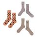 Set of 3 Socks - Iconic Collection - Apricot- Miniature produit n°0