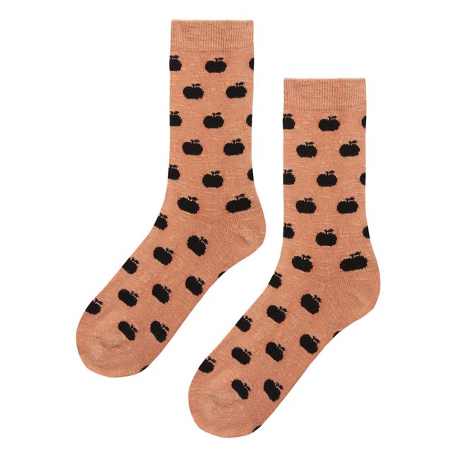 Set of 3 Socks - Iconic Collection - Apricot