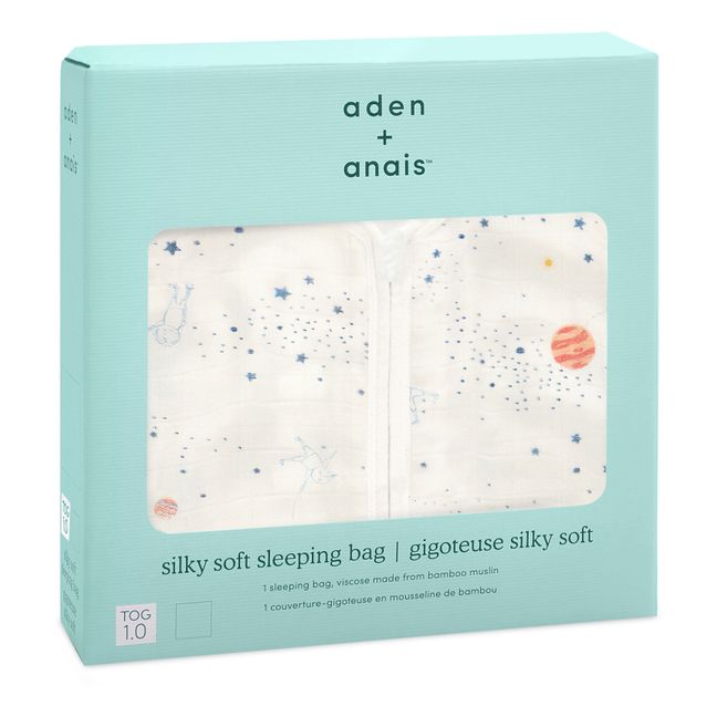 Silky Soft Stargaze Baby Sleeping Bag - Orbit | White