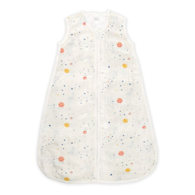 Silky Soft Stargaze Baby Sleeping Bag - Orbit | White