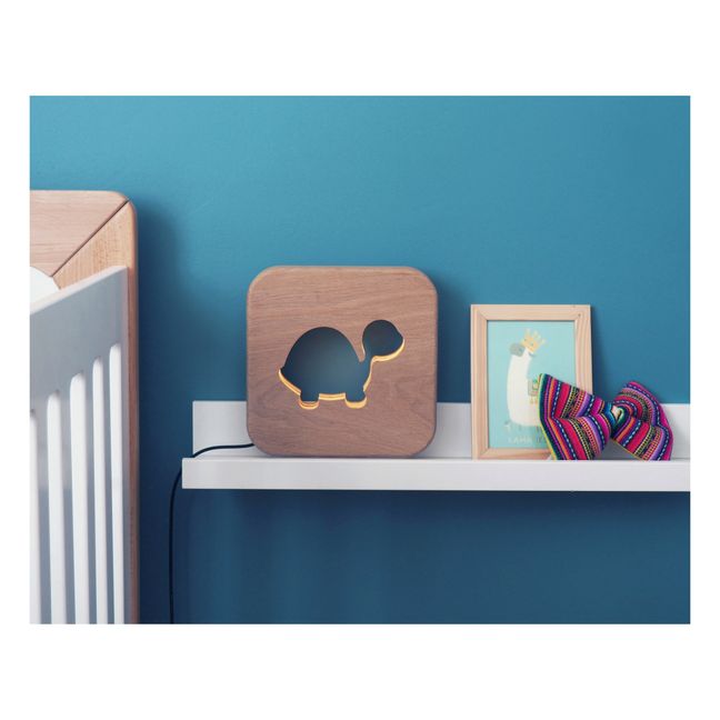Solid Oak Turtle Night Light