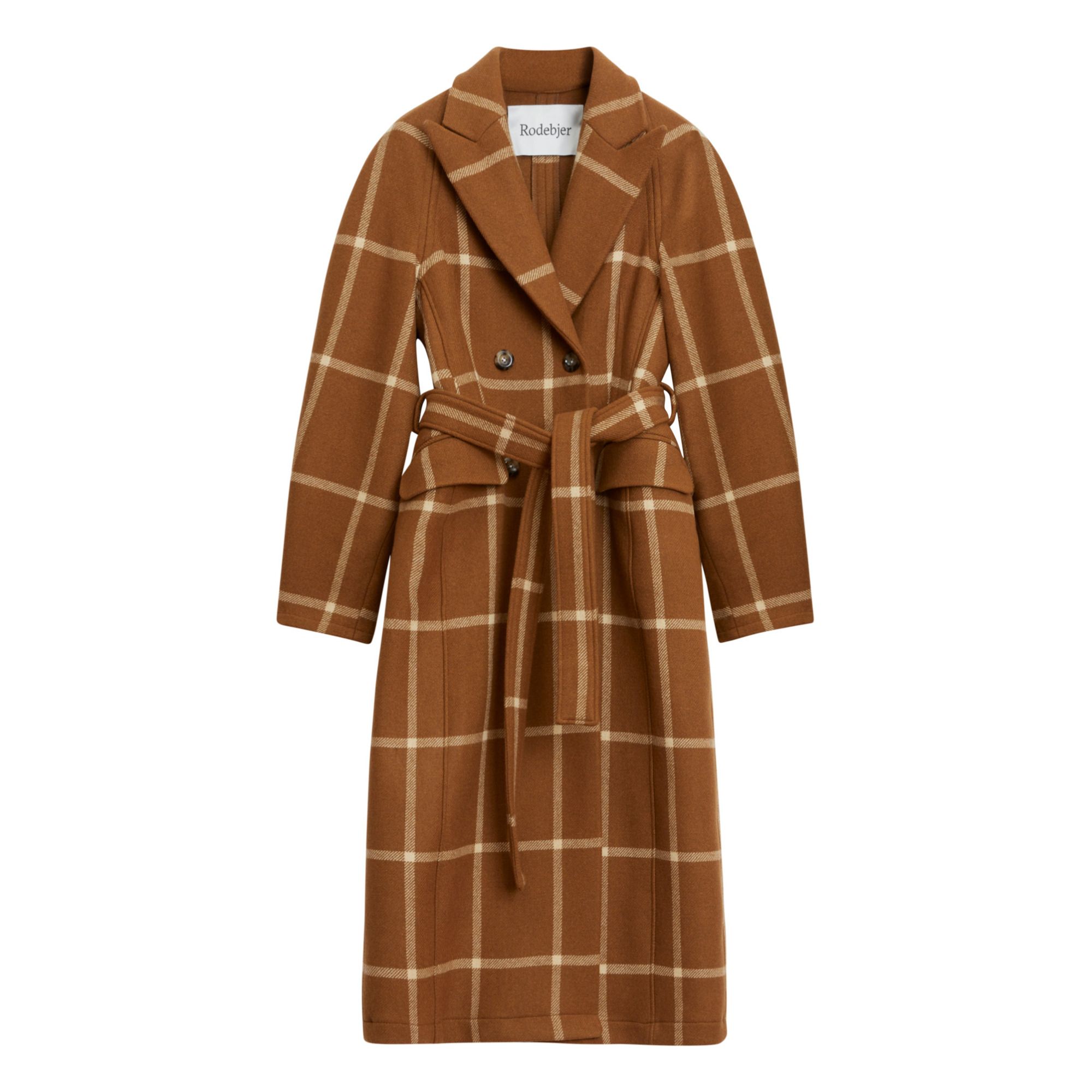 mango checked recycled wool coat